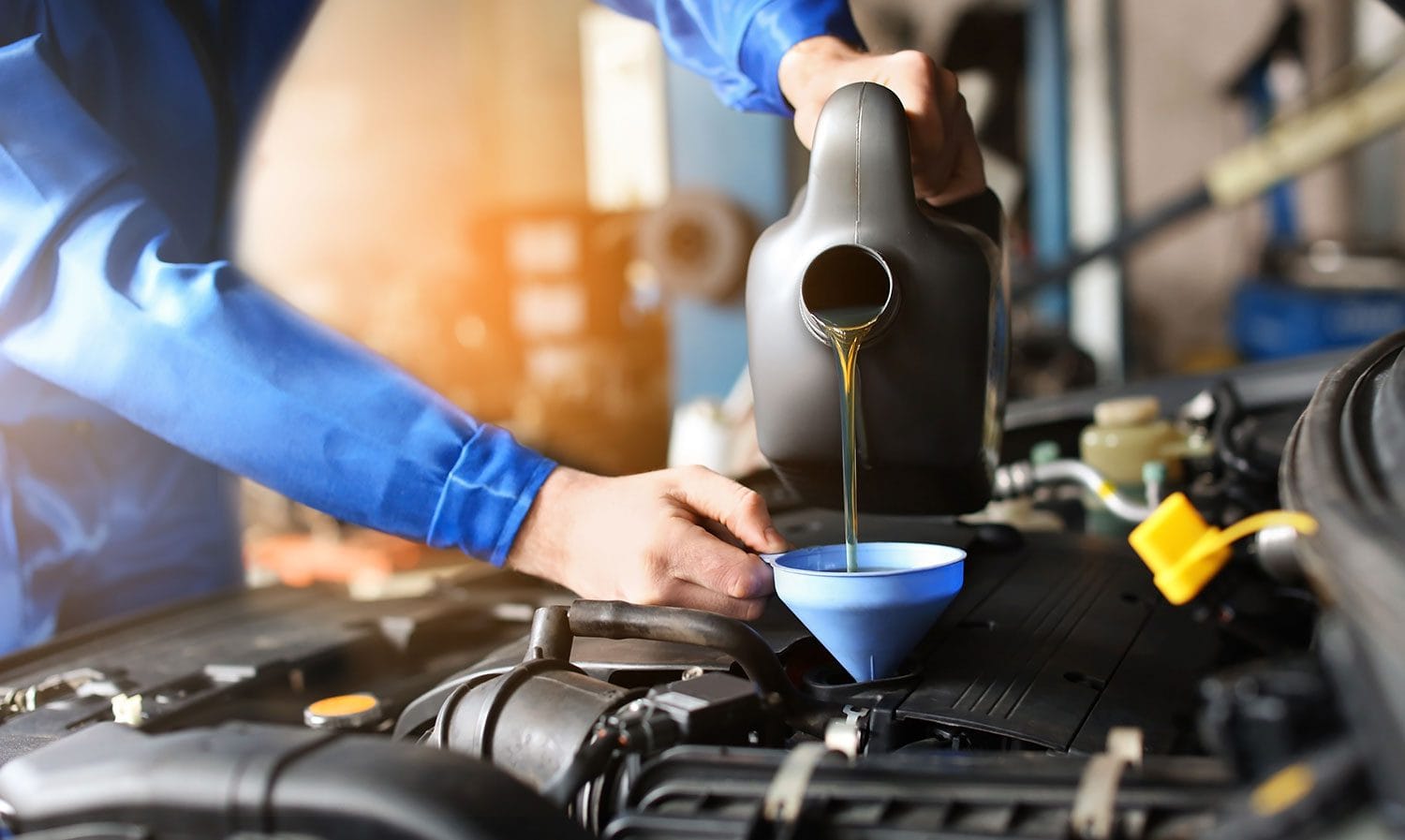 Professional oil change service at Hot Tyres Riverwood, Sydney